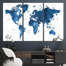 World Map Canvas Print – Framed Detailed Map of the World by MyGreatCanvas | Canvas Wall Art Prints | Photo Prints & Wall Decor
