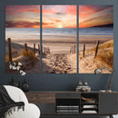 Sunset on the Sea Wall Art Canvas Print by MyGreatCanvas | Canvas Wall Art Prints | Photo Prints & Wall Decor