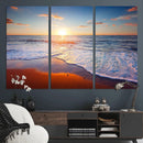 Tropical Ocean Sunset Wall Art Canvas Print, Golden Beach by MyGreatCanvas | Canvas Wall Art Prints | Photo Prints & Wall Decor