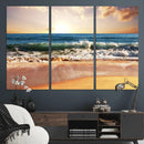 Serene Beach Path Canvas Art, Giclee Canvas Print with