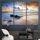 Serene Weather On The Beach Wall Art Canvas Print
