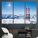 Ski Season Snow Wall Art Canvas Print