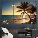 Sunset Palm Trees Wall Art Canvas Print by MyGreatCanvas | Canvas Wall Art Prints | Photo Prints & Wall Decor