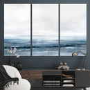 Blue Ocean Abstract Artwork Wall Art Canvas Print