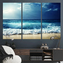 Majestic Ocean Wave Wall Art Canvas | 3 Panel Large Seascape
