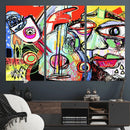 Picasso Style Art Abstract Canvas Wall Art Print , Colorful by MyGreatCanvas | Canvas Wall Art Prints | Photo Prints & Wall Decor