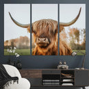 Highland Cow Animal Scottish Cattle Art Print Farmhouse Wall