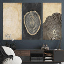 Tree Rings Canvas Wall Art Print – Minimalist Natural