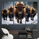 Buffalo Wall Art Canvas Print, American Bison Herd Wall Art by MyGreatCanvas | Canvas Wall Art Prints | Photo Prints & Wall Decor