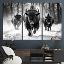Buffalo Wall Art Canvas Print, Bison Family Wall Art Canvas by MyGreatCanvas | Canvas Wall Art Prints | Photo Prints & Wall Decor
