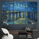 Vincent van Gogh Starry Night over the Rhone Abstract Wall