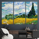 Wheatfield With Cypresses By Van Gogh Painting Wall Art