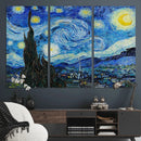 Vincent Van Gogh The Starry Night Abstract Wall Art Canvas