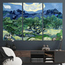 Olive Trees Van Gogh Wall Art Canvas Print
