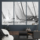 Yacht Sailboat Regatta Canvas Wall Art Canvas Print