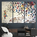 Banksy Wall Art - Banksy Girl Butterfly Graffiti Wall Art