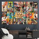 Abstract Art Collage Wall Art Canvas Print – Framed, Ready