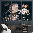 Pink Peonies Flowers Large Canvas Art Print