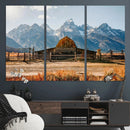 Vintage Old Barn Field Wall Art Canvas Print for Farmhouse by MyGreatCanvas | Canvas Wall Art Prints | Photo Prints & Wall Decor