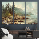 Abstract Acadia National Park Wall Art Canvas Print -