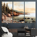 Serene Coastal View of Acadia National Park Wall Art -