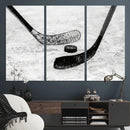 Winter Ice Hockey Sport Canvas Wall Art Print - Hockey Wall by MyGreatCanvas | Canvas Wall Art Prints | Photo Prints & Wall Decor