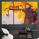 Calvin and Hobbes Tree Scene Canvas Print | 3 Panel Large by MyGreatCanvas | Canvas Wall Art Prints | Photo Prints & Wall Decor