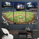 Citi Field Wall Art Print | 3-Panel New York Mets Baseball