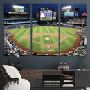 Citi Field Wall Art Print | 3-Panel New York Mets Baseball