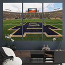 Notre Dame Stadium Giclee Canvas Print | Triptych Wall Art