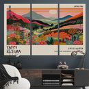 Yayoi Kusama Landscape Canvas Print, Vibrant Floral Mountain by MyGreatCanvas | Canvas Wall Art Prints | Photo Prints & Wall Decor