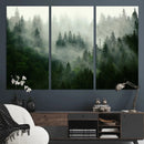 Foggy Forest Wall Art – Tranquil Green Woodland Canvas by MyGreatCanvas | Canvas Wall Art Prints | Photo Prints & Wall Decor