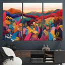 YAYOI KUSAMA Abstract Print - Landscape Canvas Wall Art