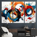Abstract Wall Art, Rings Wall Art Canvas Print