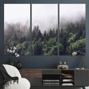 Misty Forest Wall Art | Foggy Forest Canvas Print | Large