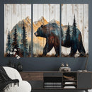 Rustic Bear Wall Art - Grizzly 399 Bear Wall Art - Mountain