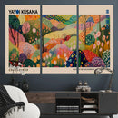 Yayoi Kusama Japanese Art Canvas Print, Abstract Art, Large