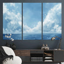 Abstract Ocean Print Artwork- Serene Blue Ocean Canvas Wall by MyGreatCanvas | Canvas Wall Art Prints | Photo Prints & Wall Decor