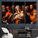 Religious Canvas Wall Art Print - Madonna and Child with