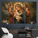 Mary Jesus Canvas Wall Art Print - Madonna and Child with