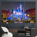 Disney Castle Wall Art Canvas Print – Magical Fairytale