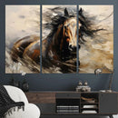 Abstract Horse Wall Art Canvas Print – Large Western