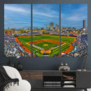 Wrigley Field Chicago Cubs Panoramic Canvas Print –
