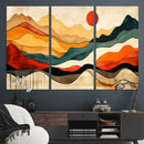 Mid Century Wall Art Print  - Abstract Woodland Print -