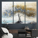 Golden and Silver Tree Wall Art – Framed Elegant Leaves by MyGreatCanvas | Canvas Wall Art Prints | Photo Prints & Wall Decor