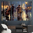 Afro Abstract Jazz Music Wall Art Canvas Print – Colorful