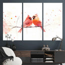 Cardinal Bird Canvas Wall Art - Male and Female Cardinal by MyGreatCanvas | Canvas Wall Art Prints | Photo Prints & Wall Decor