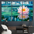 Lotus Flower Wall Art Canvas Print, Water Lily Large Wall