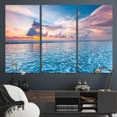 Ocean Sunset Canvas Wall Art Print – Tranquil Seascape
