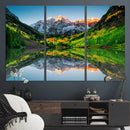 Majestic Snow-Capped Peaks Wall Art Canvas Print, Vibrant by MyGreatCanvas | Canvas Wall Art Prints | Photo Prints & Wall Decor